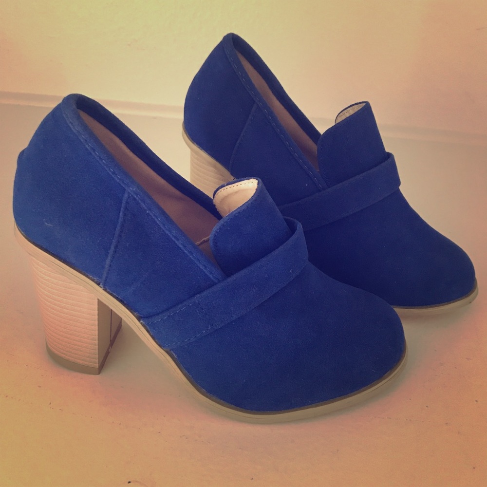 Blue shoes